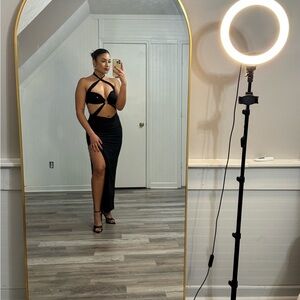 Oh Polly Black Maxi Dress